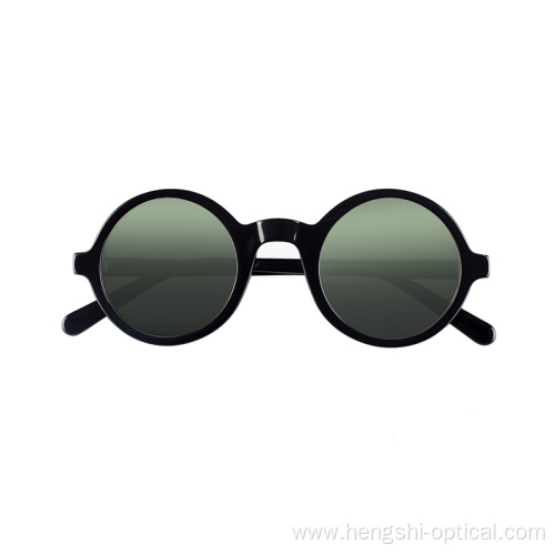 Private Label Shades Wholesale Brand Round Frame Acetate Sunglasses Polarized For Women